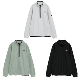 キャロウェイ(Callaway) ゴルフウェア スウェット メンズ 裏起毛ハーフジップモックネックシャツ C25233109 【国内正規品】【2025年秋冬モデル】