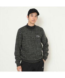 キャロウェイ(Callaway) ゴルフウェア セーター メンズ 千鳥ジャカードクルーネックニット C25218106 【国内正規品】【2025年秋冬モデル】