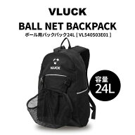 ブラック(VLUCK) ボールバッグ メンズ レディース ジュニア ボール用 バックパック 24L VL540503E01