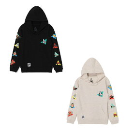 チャムス(CHUMS) スウェットパーカー ジュニア かせきさいだぁキッズアラカルトプルオーバーパーカー CH20-1085