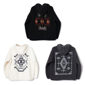 ペンドルトン(PENDLETON) フリース メンズ レディース ボアジャガードジップフーディ 5475-1025