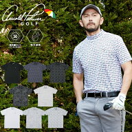 アーノルドパーマー arnold palmer ゴルフウェア 半袖シャツ メンズ プリントモックネック半袖シャツ AP2…
