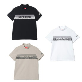 ニューバランス(new balance) ゴルフウェア 半袖シャツ レディース ロゴラインMN半袖SH 012-6166510 【2026年春夏モデル】