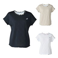 バボラ Babolat テニスウェア バドミントンウェア Tシャツ 半袖 レディース PLAY S/Sシャツ ルーズFIT BW…