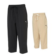 プーマ PUMA クロップドパンツ レディース ELVTD ニット3/4PT 693567