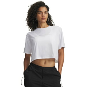 �A���_�[�A�[�}�[(UNDER ARMOUR) T�V���c ���� ���f�B�[�X UA RHINESTONE CROP SHORT SLEEVE T-SHIRT 6010588-100