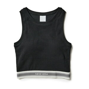 �j���[�G��(NEW ERA) �^���N�g�b�v �J�b�v�t�� ���f�B�[�X WS RIB CROPPED TANK BLK 14857968 �y�������K�i�z