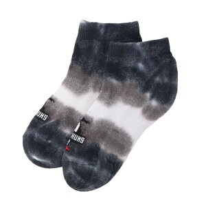 �`�����X CHUMS �A���N���\�b�N�X �W���j�A �L�b�Y�^�C�_�C�A���N���\�b�N�X Kid's Tie-Dye Ankle Socks CH26-1010-Black/White
