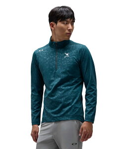 �I�[�N���[(OAKLEY) �S���t�E�F�A �����V���c �����Y Skull Embossed LS Mock Shirt 2.0 FOA409422 �y�������K�i�z�y2026�N�H�~���f���z