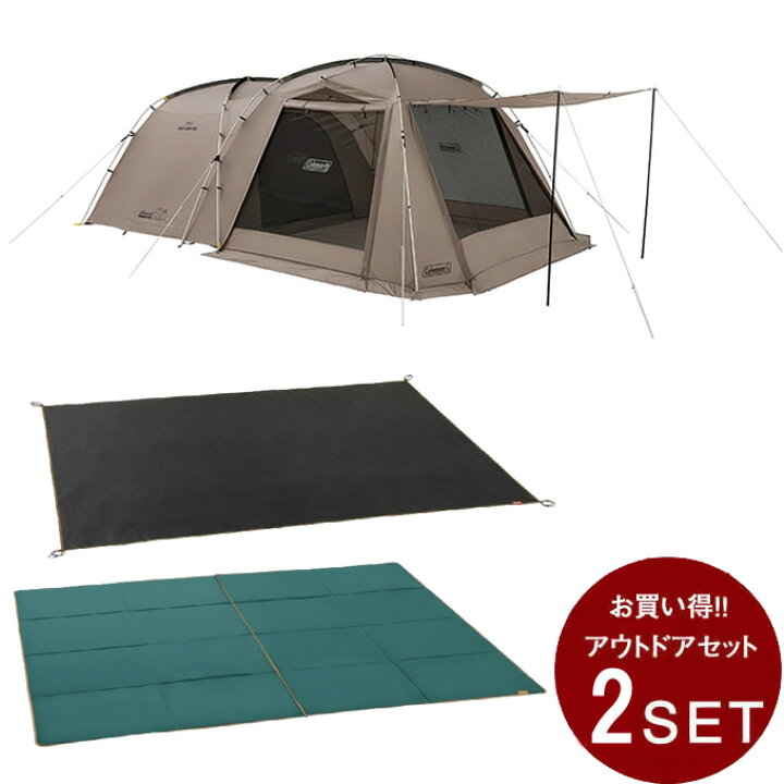 楽天市場】コールマン テント マットセット タフ2ルーム/3025+テント  
