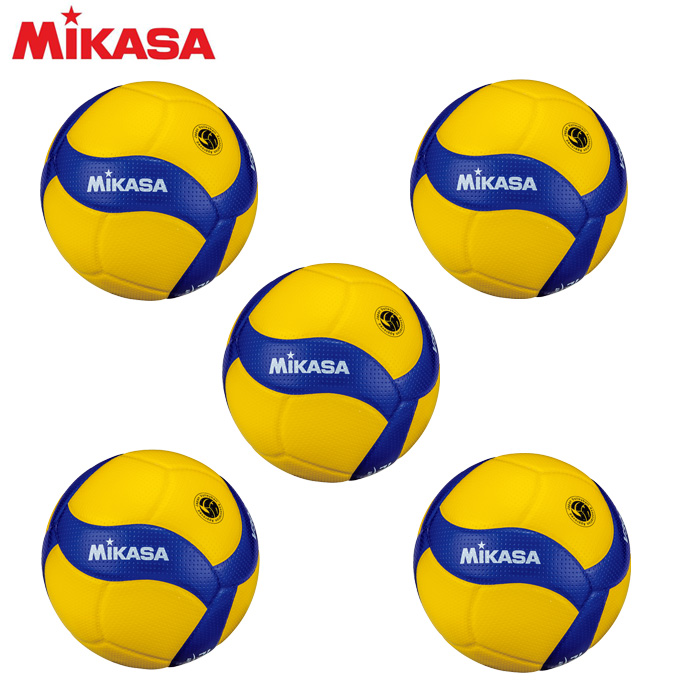 楽天市場】ミカサ バレーボール 国際公認球 検定球5号×5個セット V300W 