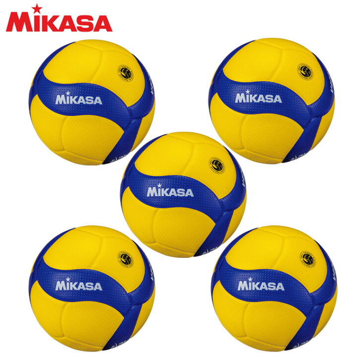 楽天市場 ミカサ バレーボール 小学生 バレーボール4号 5個セット 検定球 V400w L Mikasa ヒマラヤ楽天市場店
