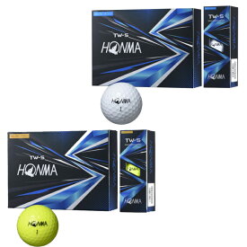 本間ゴルフ ゴルフボール 1ダース 12個入 TW-Sボール ツアーワールド BTQ2103 2021 HONMA 公認球