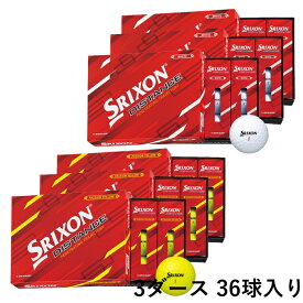 スリクソン ゴルフボール 3ダース 36個入 ディスタンス SRIXON DISTANCE 2022 DZ SRIXON 公認球