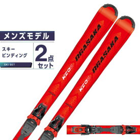 オガサカ OGASAKA スキー板 オールラウンド 2点セット メンズ KS-ES/RD +PRD 12GW スキー板+ビンディング