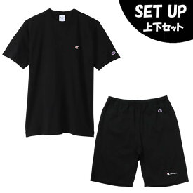 チャンピオン Champion 半袖Tシャツ ハーフパンツ セット メンズ ショートスリーブTシャツ+14s/1 HVW OE ショーツ C3-X352-090+C3-X518-090