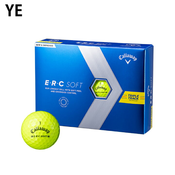 楽天市場】キャロウェイ ゴルフボール 1ダース 12個入 ERC SOFTボール 