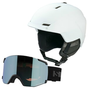 T XL[ Xm[{[h wbg S[O Zbg Y fB[X HELMET + GOGGLE ICON LT WHITE + S/VIEW ML salomon