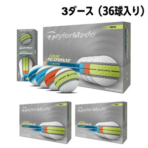 �e�[���[���C�h TaylorMade �S���t�{�[�� 3�_�[�X 36�� �c�A�[���X�|���X �X�g���C�v Multi Tour Response Stripe 25 �}���` DZ