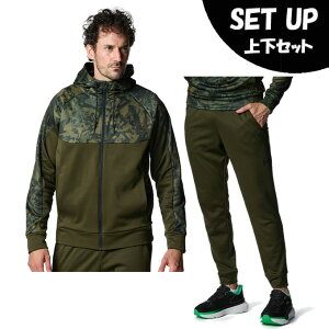 A_[A[}[(UNDER ARMOUR) X|[cEFA XEFbg ㉺Zbg Y UA ARMOUR FLEECE CAMO FULL-ZIP HOODIE+PANTS 6007736-308+6007738-308