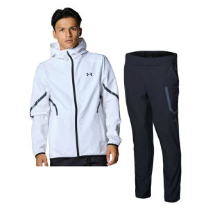 A_[A[}[(UNDER ARMOUR) EChu[J[ ㉺Zbg Y UA BRUSHED WOVEN REFLECT JACKET+PANTS 6007741-100+6007742-001