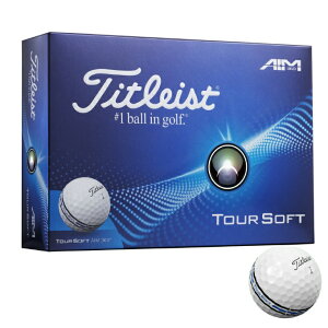 タイトリスト(Titleist) ゴルフボール 1ダース 12個入 ツアーソフト TOUR SOFT 25 A.I.M 360 【国内正規品】