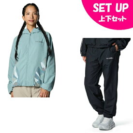 【全品対象最大3万ポイント還元＆10％OFF！ 3/4 20:00〜3/11 1:59】アンダーアーマー(UNDER ARMOUR) ウインドブレーカー上下セット レディース UA TRICOT WOVEN PRINT FULL-ZIP HOODIE+PANTS 6010220-323+6007722-001