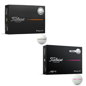 �^�C�g���X�g(Titleist) �S���t�{�[�� 1�_�[�X 12�� �v��V1 �G�C���E�G���n���X�h PRO V1 25 AIM Enhanced �y�������K�i�z