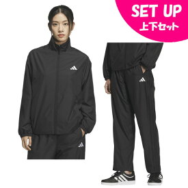 【全品対象最大3万ポイント還元＆10％OFF！ 3/4 20:00〜3/11 1:59】アディダス(adidas) ウインドブレーカー上下セット レディース スリーストライプス ルーズフィット+MH 3S ウィンドパンツ KA0949 QB062+KA0952 QB216