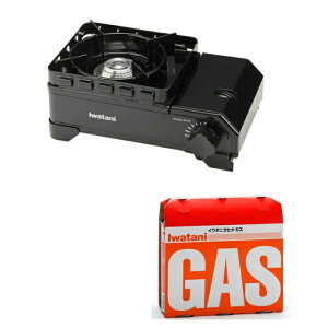 イワタニ Iwatani イワタニ カセットフー タフまるジュニア+イワタニカセットガス3本セット CB-ODX-JR+CB-250-OR