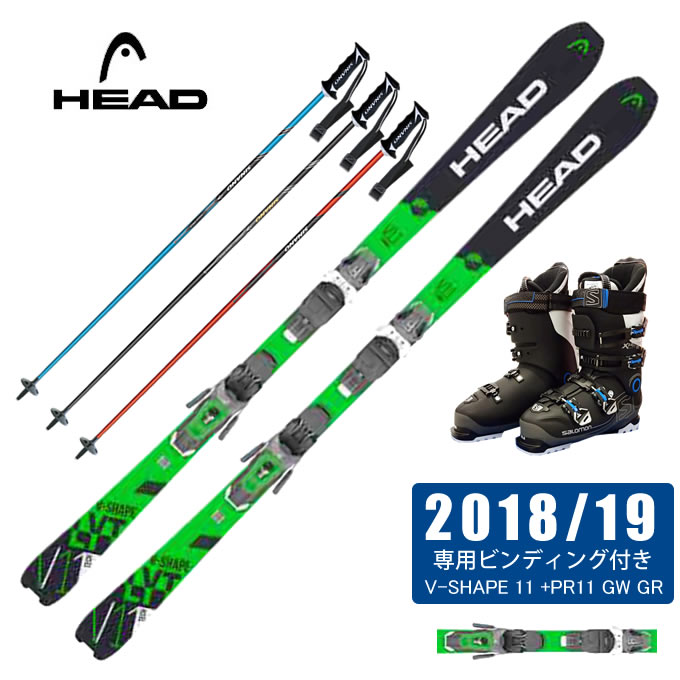 楽天市場】ヘッド HEAD スキー板 4点セット メンズ V-SHAPE 11 +PR11