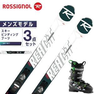ロシニョール ROSSIGNOL スキー板 オールラウンド 3点セット メンズ REACT R2 +XPRESS 10 GW+SPEED80 BK/GR スキー板+ビンディング+ブーツ