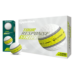�e�[���[���C�h(TaylorMade) �S���t�{�[�� 1�_�[�X 12�� �c�A�[���X�|���X�X�g���C�v TM22 Tour Response Stripe 2022 ���F�� �_�[�X�{�[�� WH od