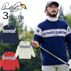 アーノルドパーマー arnold palmer ゴルフウェア セーター メンズ ARCHIVEロゴジャガードセーター AP220204A01 od