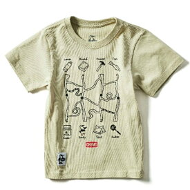 チャムスTシャツ 半袖 ジュニア Amida Lottery T-Shirt あみだくじ CH21-1329 Greige CHUMS【メール便可】 od
