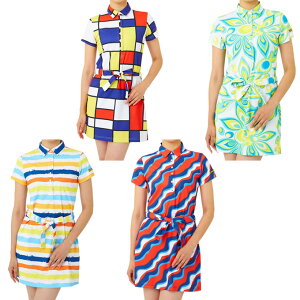 ゴルフ ワンピース ゴルフウェア レディース おしゃれ 目立つ かわいい 柄 ラウドマウス LOUDMOUTH 762657 【ご自宅配送限定】‥