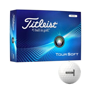 ^CgXg(Titleist) cA[\tg TOUR SOFT 2024 St{[ 1_[X 12 WHITE od