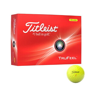 ^CgXg(Titleist) gD[tB[ St{[ 1_[X 12 YE TRUFEEL_2024 odd