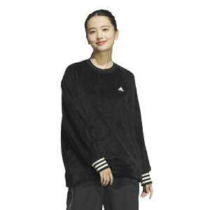 AfB_X XEFbgg[i[ fB[X BEYOND THE STRIPES LOOSE FIT SHAGGY BOA CREW PULLOVER JG8139 KTX62 adidas