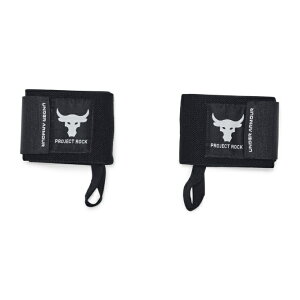A_[A[}[ Xgoh Y UA Project Rock Wrist Wraps 6006059-001 UNDER ARMOUR