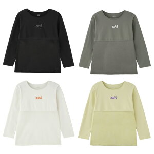 【メール便送料無料】エックスガール X-girl Tシャツ 長袖 レディース メッシュ切替ワンポロゴ 長袖機能T 155251013008