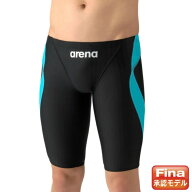 アリーナ(arena) FINA承認 競泳水着 スパッツ メンズ レーシングスパッツ ハーフレッグ AS6SRC54M-BKBL