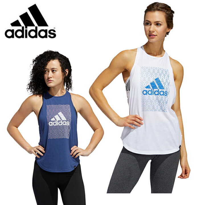 楽天市場 アディダス タンクトップ レディース バッジ オブ スポーツ グラフィック タンクトップ Badge Of Sport Graphic Tank Top Guv37 Adidas Run ヒマラヤランニング専門店