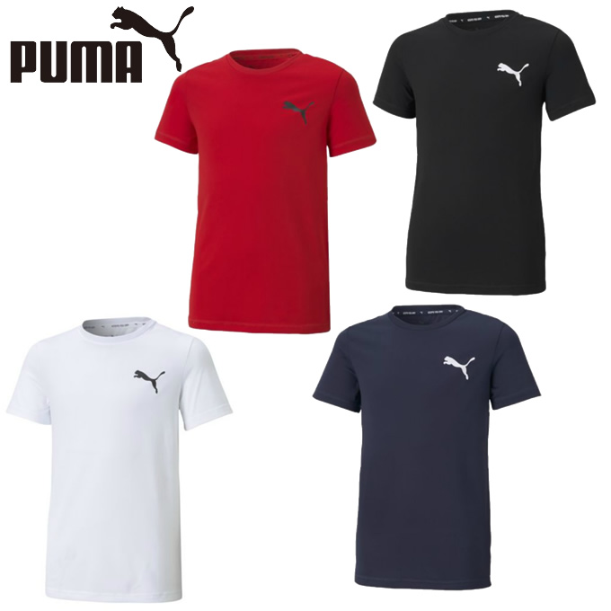 プーマ Tシャツ 半袖 98％以上節約 ジュニア ACTIVE ESS sw スモールロゴ PUMA 588823 メール便可 【第1位獲得！】