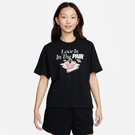 ナイキ Tシャツ 半袖 レディース L NSW OCBOXY VDAY半袖T FQ8871-010 NIKE 【メール便可】 sw