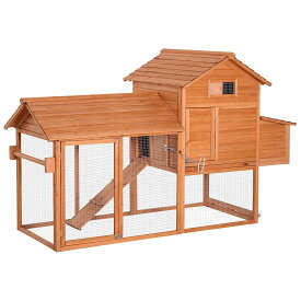 2階建ての大型ウサギ小屋、鍵付きドア、漏れ防止トレイ付きペットハウス、屋外用木製ウサギケージ、鶏、モルモット用(Gray)
