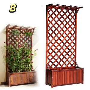 【特定商品!時間限定!ポイント3倍】プランターフェンス 屋外 木製 フェンス プランター付き フェンス プランターボックス付き 目隠し プランターラティスフェンス ガーデンフェンス 植
