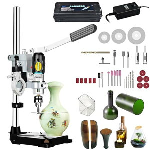 【特定商品!時間限定!ポイント2倍】ガラス瓶切断機 電動 多機能ボトル切断機 DIY植木鉢 ガラス工芸品 ガラスびん切断機 電気ガラスボトルカッター ガラス切断機 曲線面を切断可能 ワイン