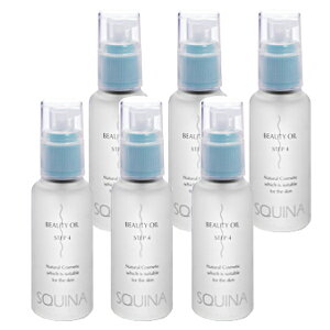 SQUINA(�X�N�E�B�i)�r���[�e�B�I�C���@60ml ��ς�����6�{�Z�b�g[1�P�[�X��]�s �}���n�j�`�� ���ϕi �X�L���P�A �X�N������ �t�s Beauty Oil squalane 100% �t