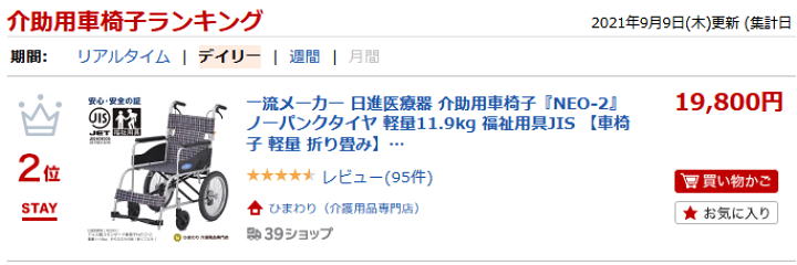 タイムセール　美品　二ッシンNEO介助用車椅子 ノーパンクタイヤ　アルミ製 車椅子 日進医療器 NEO-2 アルミ製介助用車椅子 ノーパンク